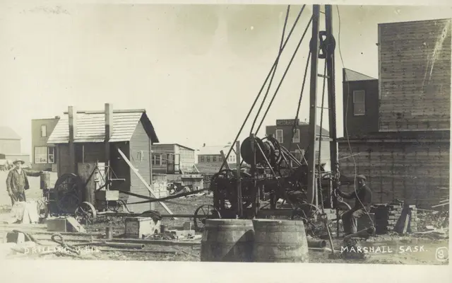 Drilling a well in town