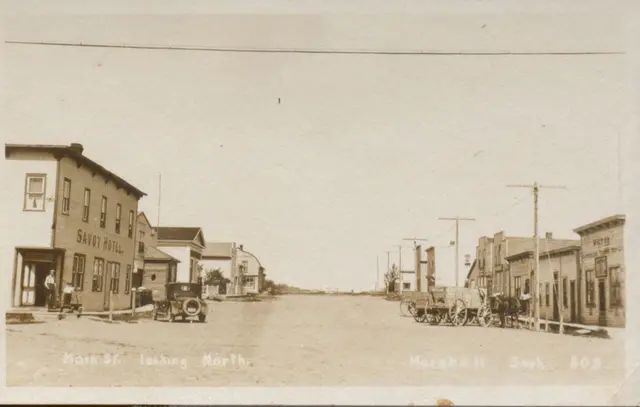 Main Street looking north, with the Savoy Hotel